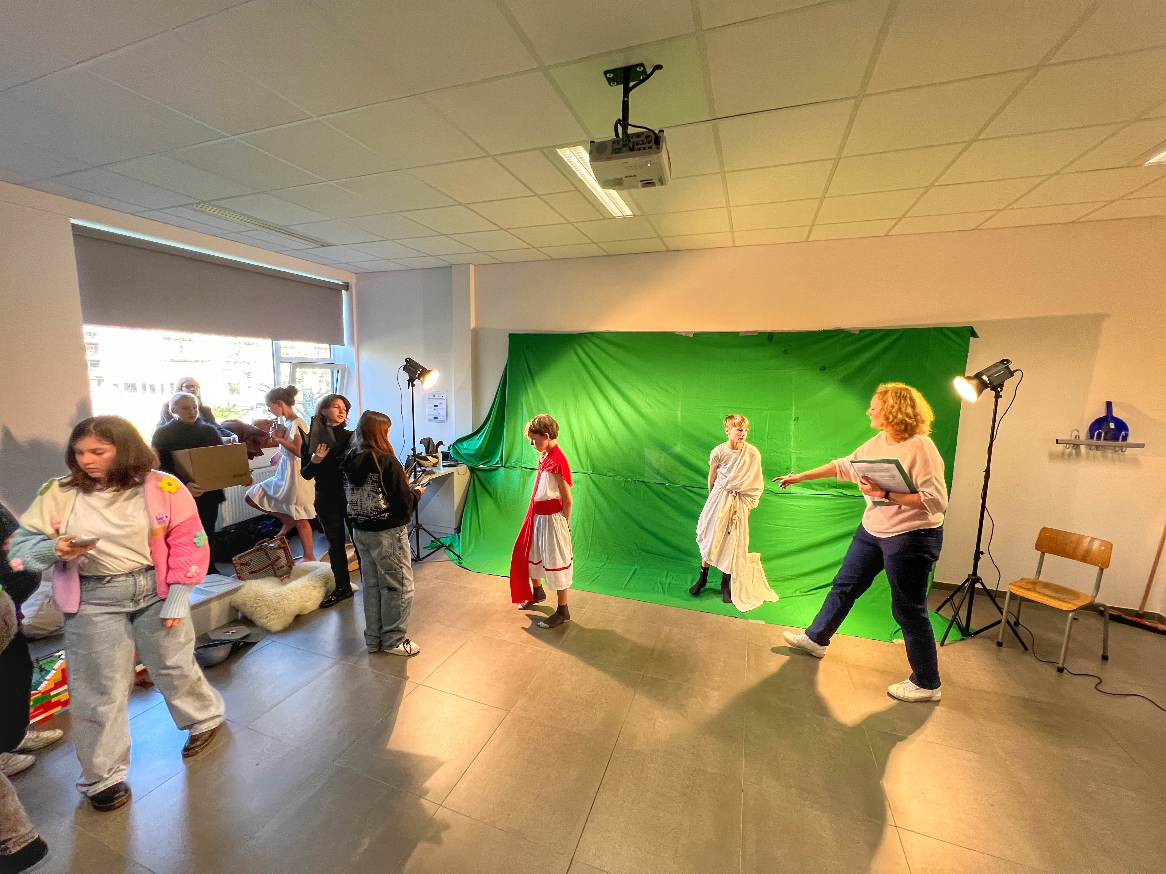 leerlingen talentum maken filmpje geschiedenisles