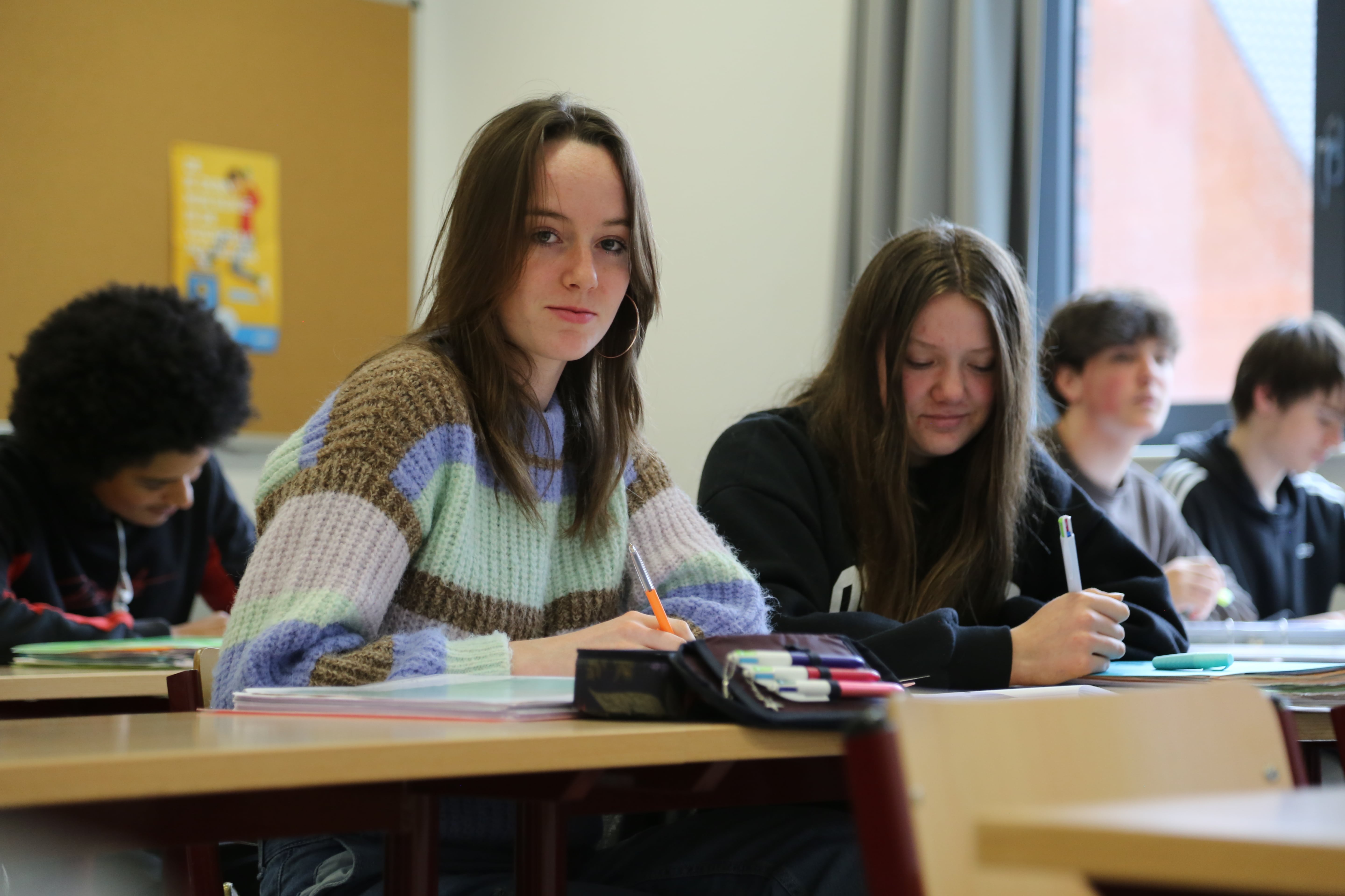 studie leerlingen aan het werk